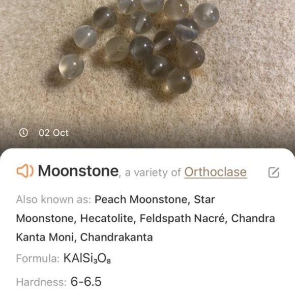 Dark Moonstone Short Necklace, Genuine Natural Gemstone June Birthstone - Picture 14 of 15